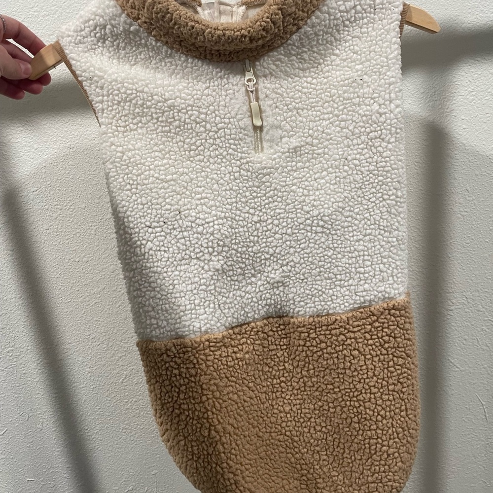 Cozy Two-Tone Sherpa Vest